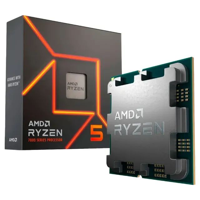 AMD Ryzen 5 7600X, usado, em perfeito estado de funcionamento.