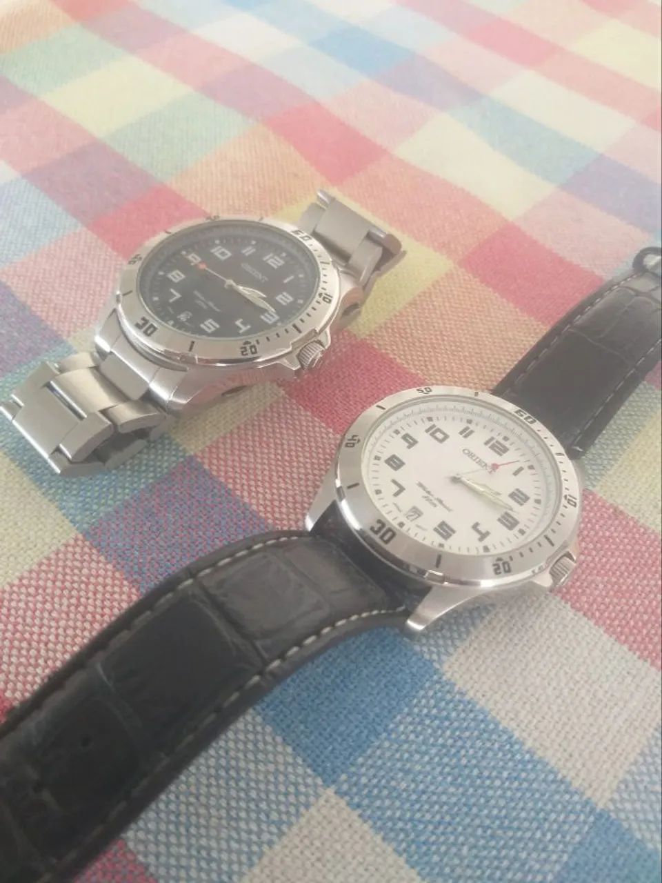 Dois relógios Orient MBSS1 155A masculinos 