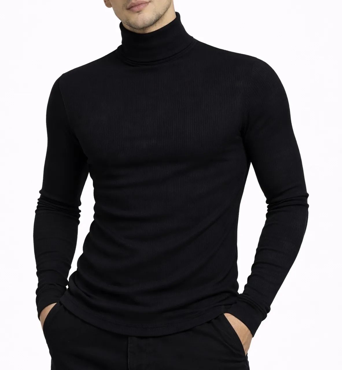 Camisas Gola Alta Cacharrel Longa  - Foto 2