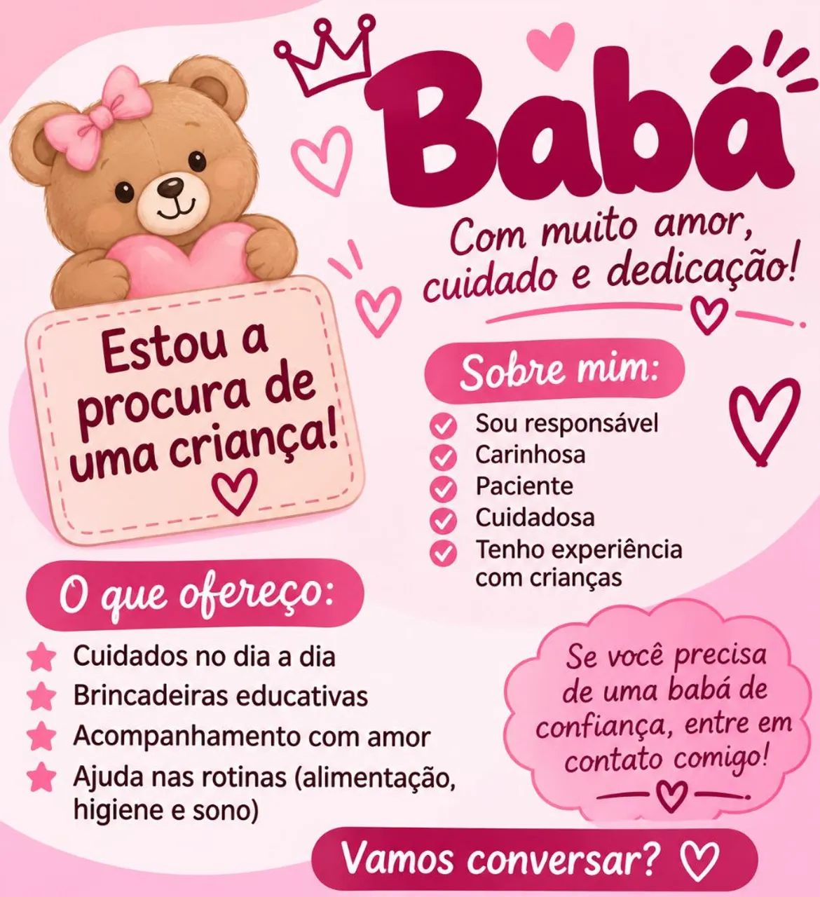 Babá disponível !