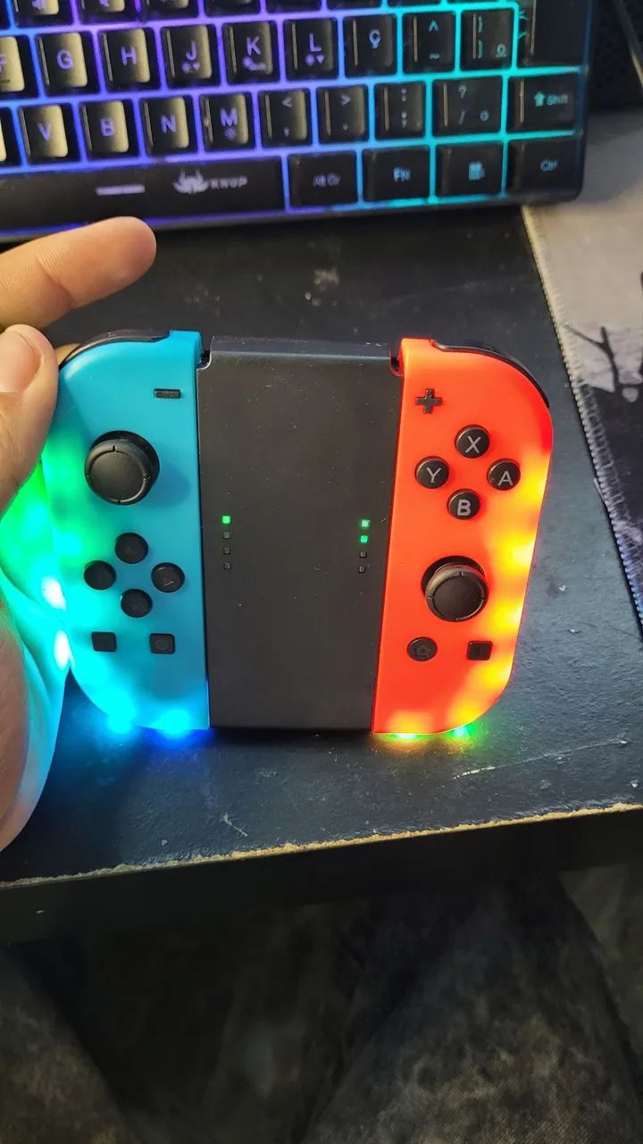 JoyCon Nintendo Switch Com Leds - Foto 2