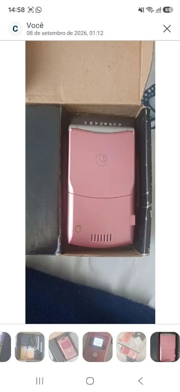 Motorola RAZR V3 Rosa - Original com Caixa - Foto 5
