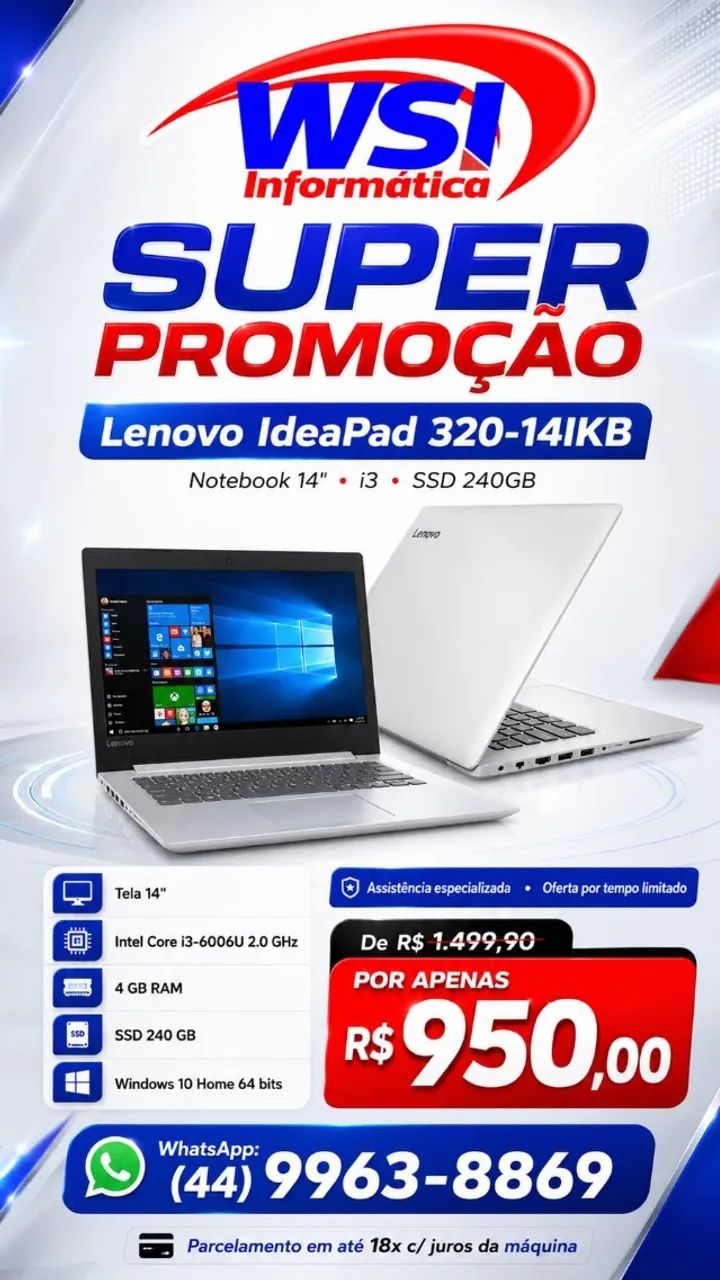 NOTEBOOK IDEALPAD LENOVO