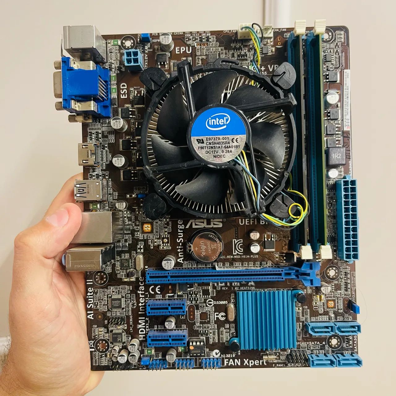 Placa-mãe + Processador i3 + 8gb ram
