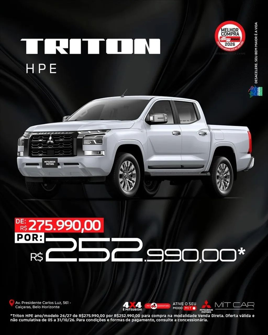 Mitsubishi Triton Triton HPE 2.4 CD 4x4 TB Diesel Aut. 2027