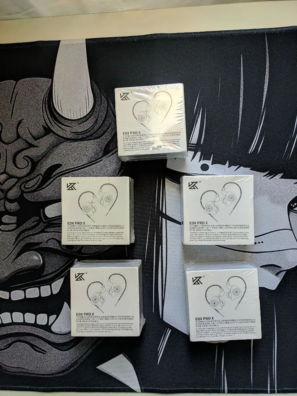 Fone KZ EDX Pro X, cabo sem microfone, Cor Preta