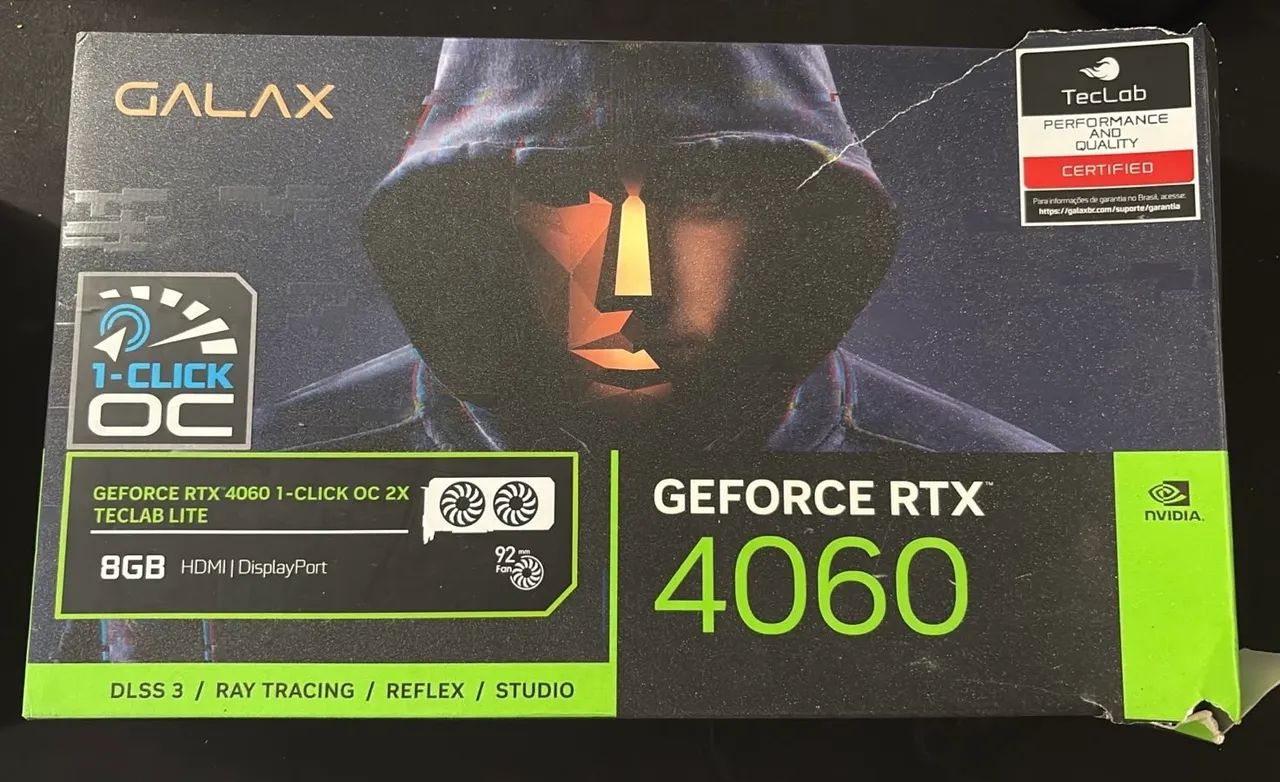 Placa de vídeo GeForce RTX4060 