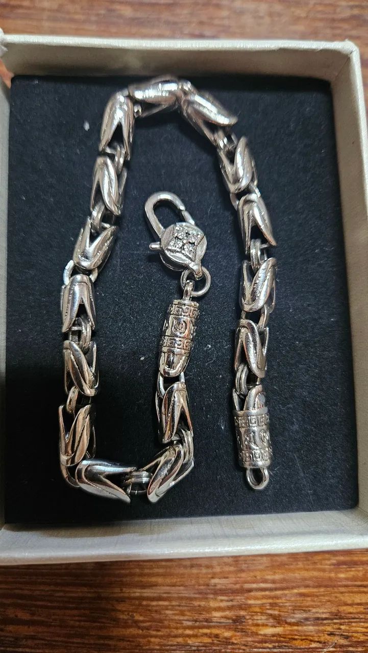 Pulseira aço escovado - Foto 2