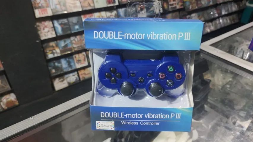 CONTROLE SEM FIO  PS3 JÁ VAI COM CABO PRA CARREGAR - Foto 3