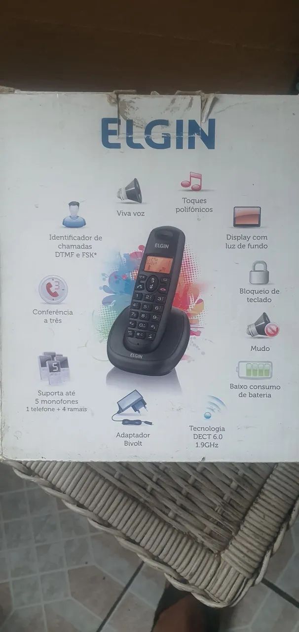 2 Telefones Sem Fio ELGIN TSF 7003