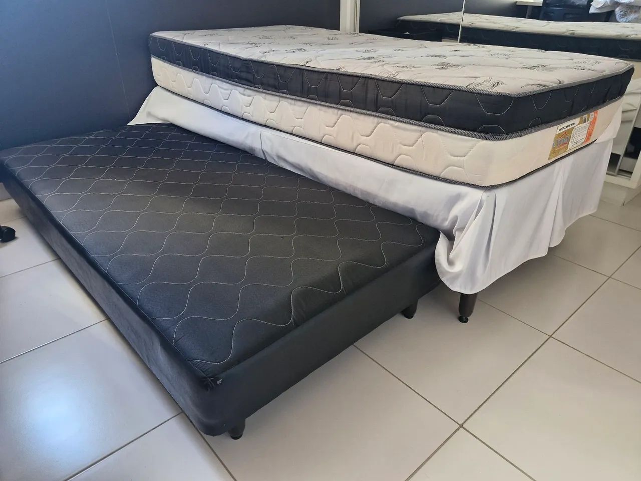 Cama Box Solteiro + Cama Auxiliar - Foto 4
