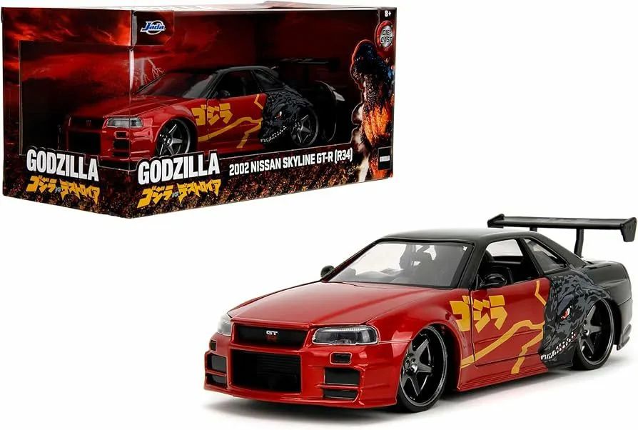 Miniatura Nissan Skyline GT-R R34 Godzilla Jada 1:24 - Hobbies e