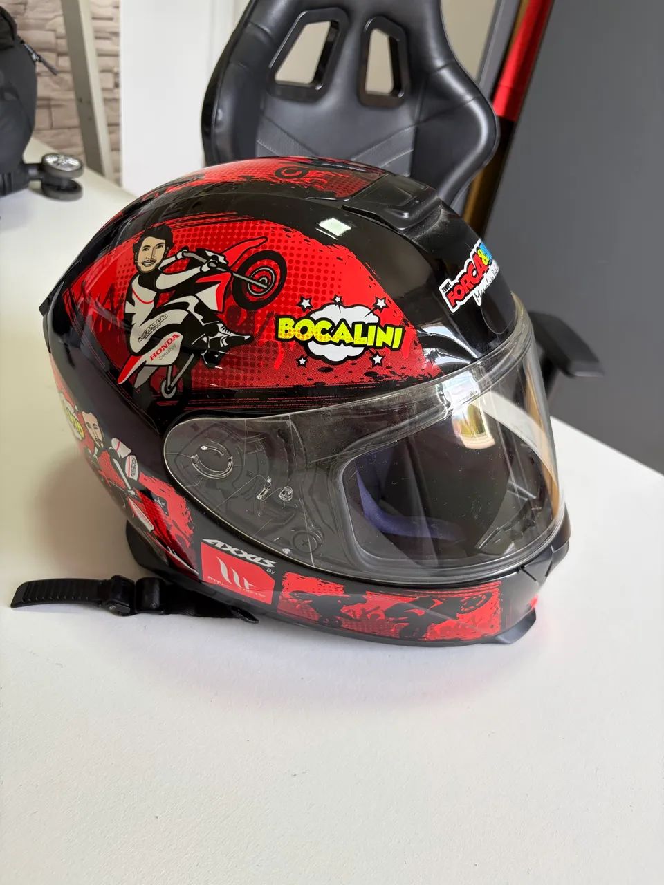 CAPACETE AXXIS EAGLE FORÇA E AÇÃO - Foto 2