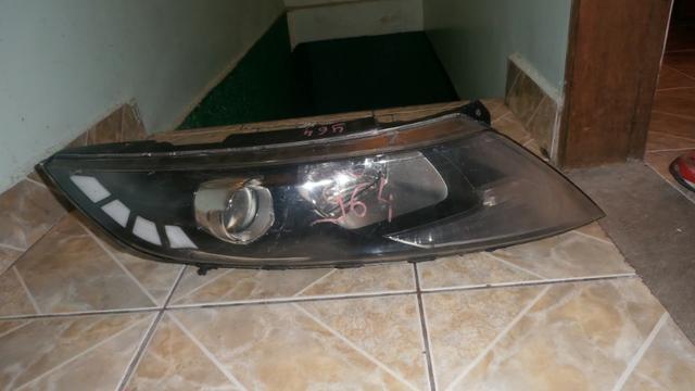Lente do farol direita kia optima