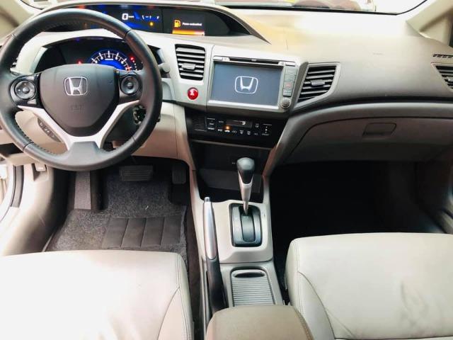 Honda Civic 2014 lxr automático + kit multimídia, carro impecável !!! - Foto 3