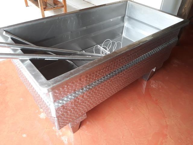 Tanque inox 500 lts produção de queijos