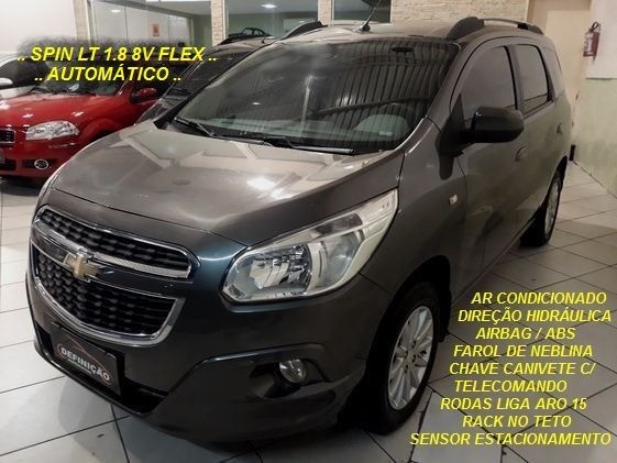 SPIN-LT 1.8 8V FLEX 108CV AT6M / 2014   LAUDO 100% APROVADO COMPLETÍSSIMO