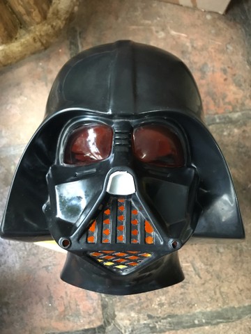Vintage Darth Vader Face Mask original, importada, de plástico duro, ítem de coleção,