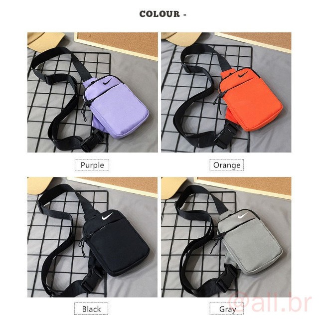 Crossbody bag  - Cinza e Lilás