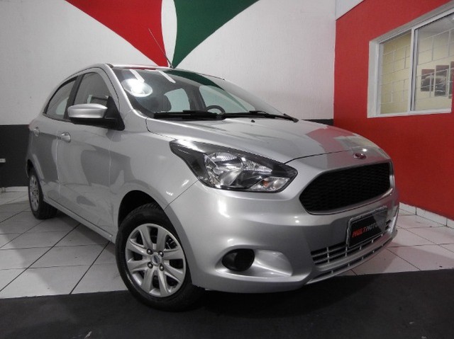 FORD KA 1.0 3 CILINDRO FLEX SE COMPLETO PRATA 4 PORTAS 2017 FAÇO SEM ENTRADA