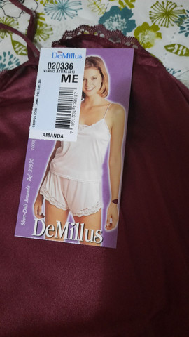 Short doll De Millus Tam. M Cor Vinho, 45,00 - Foto 4