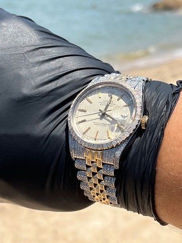 Rolex Oyster Perpetual Datejust 5,7 Ct - Visor Champagne - Foto 2