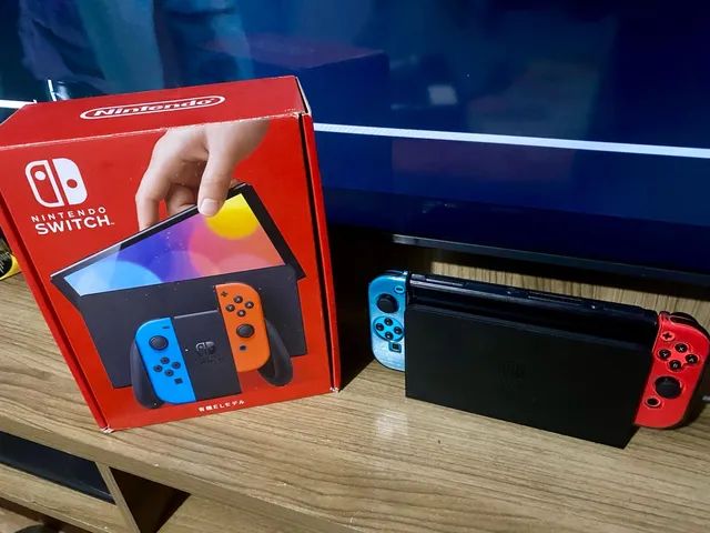 Nintendo Switch OLED Destravado com jogos a escolha - Estação Games