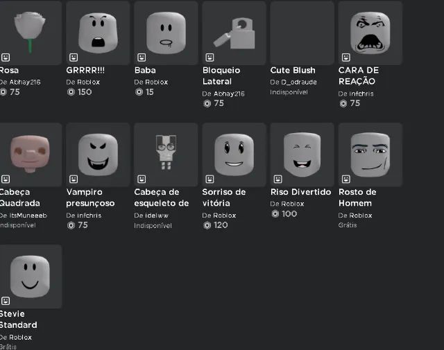 Conta de Roblox upada em varios JOGOS! - Roblox - Outros jogos