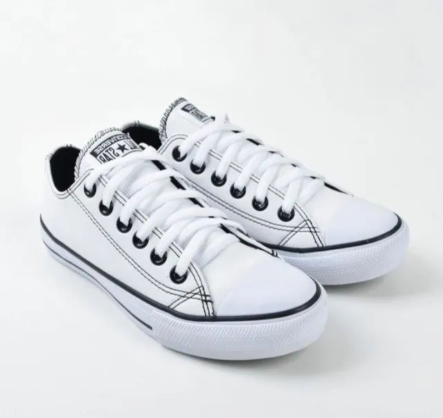 All Star Branco Couro Sintetico