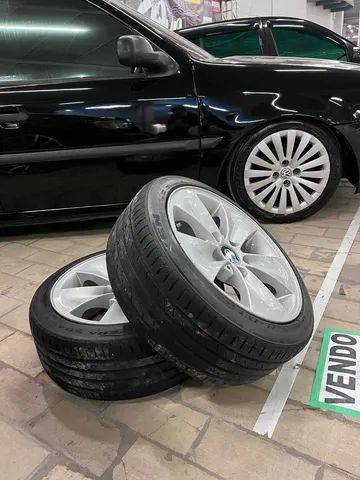 Vendo ou Troco Jogo De R16 ORIGINAIS BMW <br>Tenho os adptador Para Furacao 4x100 - Foto 4