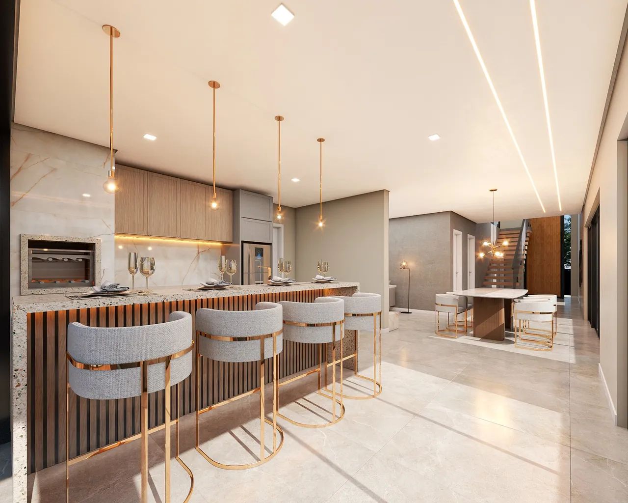 Casa de 250m² em Piçarras: 5 Suítes, Piscina e Churrasqueira - Foto 2