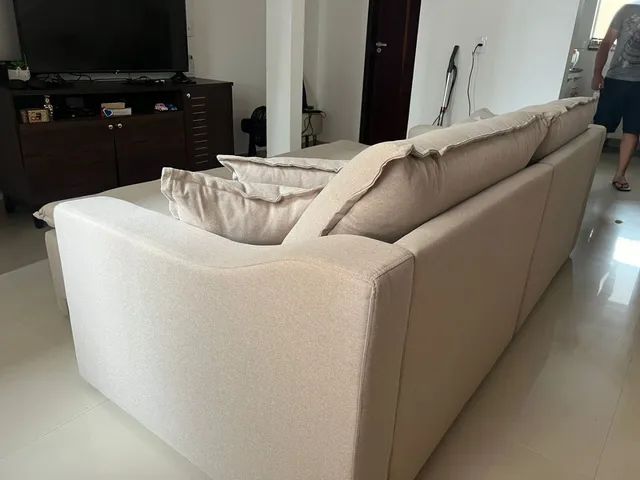 Sofá cama sem caixa linho maravilhoso 