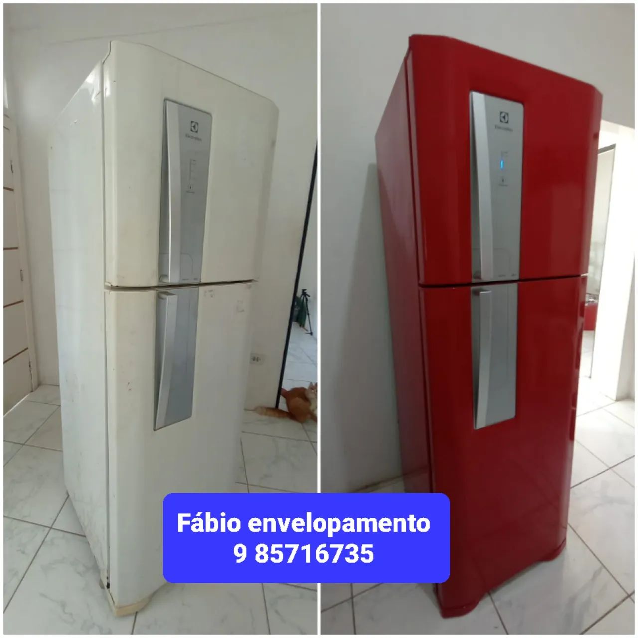 Renovando sua geladeira com envelopamento profissional  - Foto 2