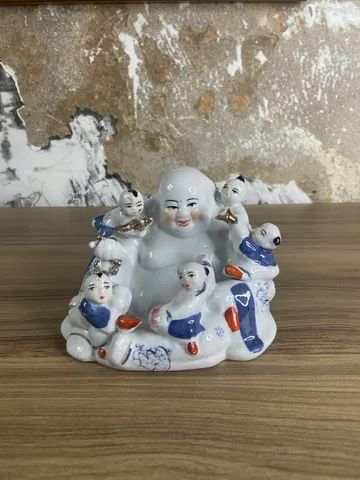 Buda risonho e crianças | antiguidades | donareliquias 
