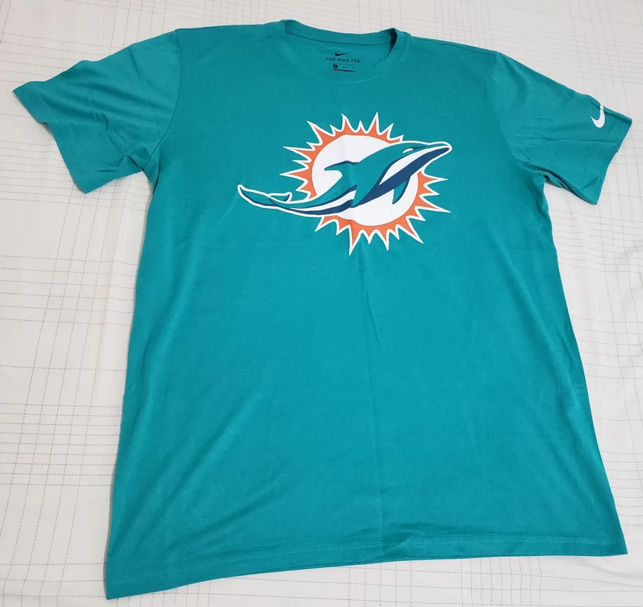 Camiseta Verde Claro do Miami Dolphins da Nike - Tamanho M