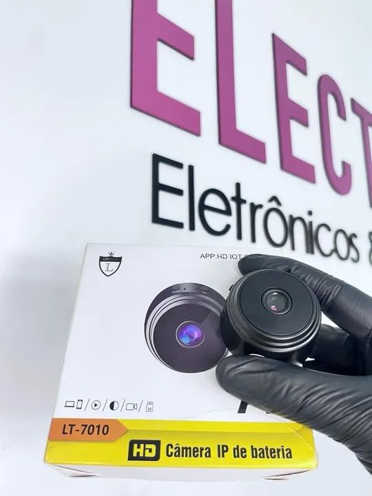 Mini câmera de segurança Wi-Fi 