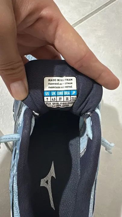 Tênis Mizuno Wave Prophecy 8 Azul bebê - Feminino - Foto 5