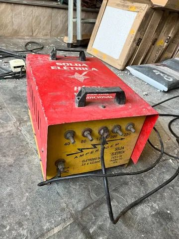 Furadeira de bancada, esmeril e Maquina de solda e Compressor de ar - Foto 4