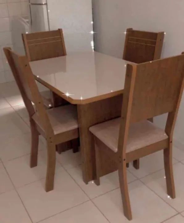 Conjunto com 4 cadeiras MDF  - Foto 3