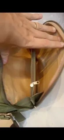 Bolsa transversal verde couro nova - Foto 4