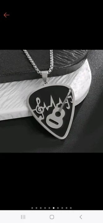 Colar de guitarra em aço inoxidável  - Foto 3