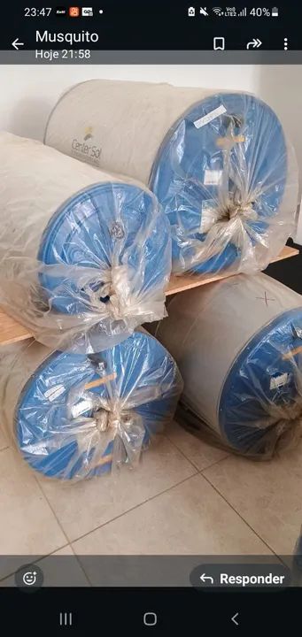 Kit aquecedor solar de cobre e de inox novo