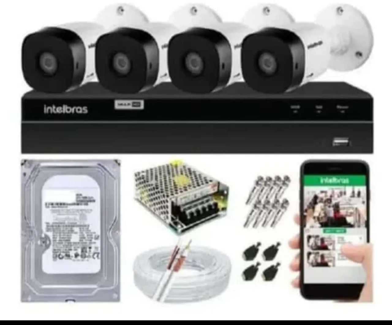 Kits de câmera da marca Intelbras 