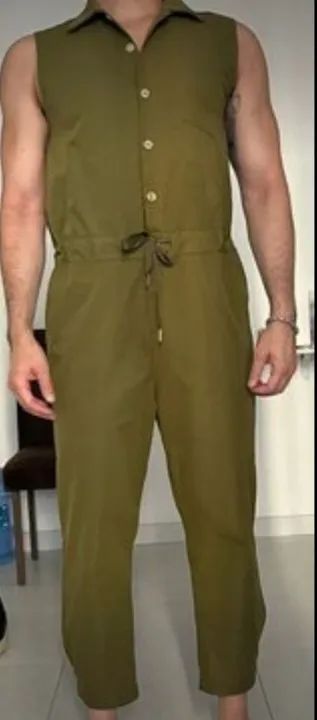Macacão Masculino Com Bolsos