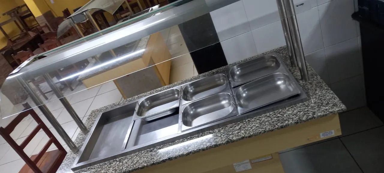 Carrinho de self-service  friu e quente  para restaurante  - Foto 2