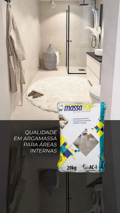 Argamassa Ac1 R$ 12,50 pisos e revestimentos - Massa TOP 20kg em São Cristóvão