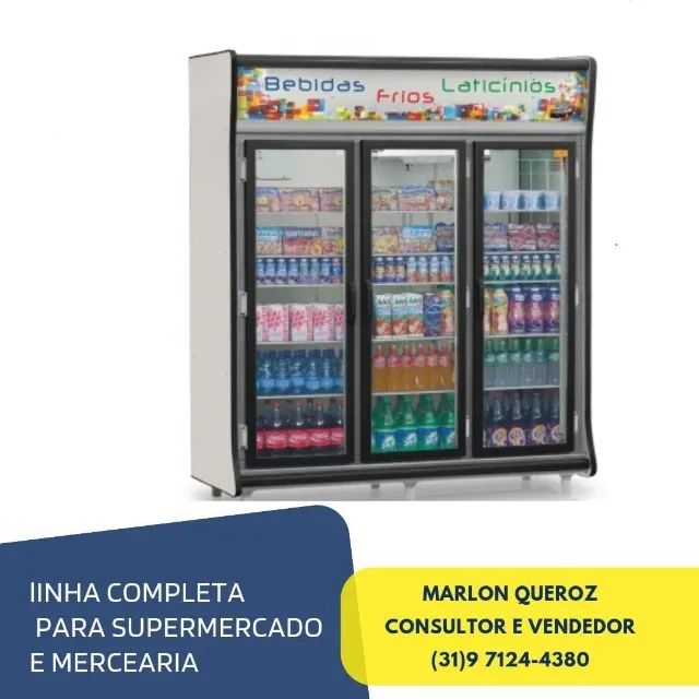 Refrigerador Gelopar 3 Portas Novo Com iluminação