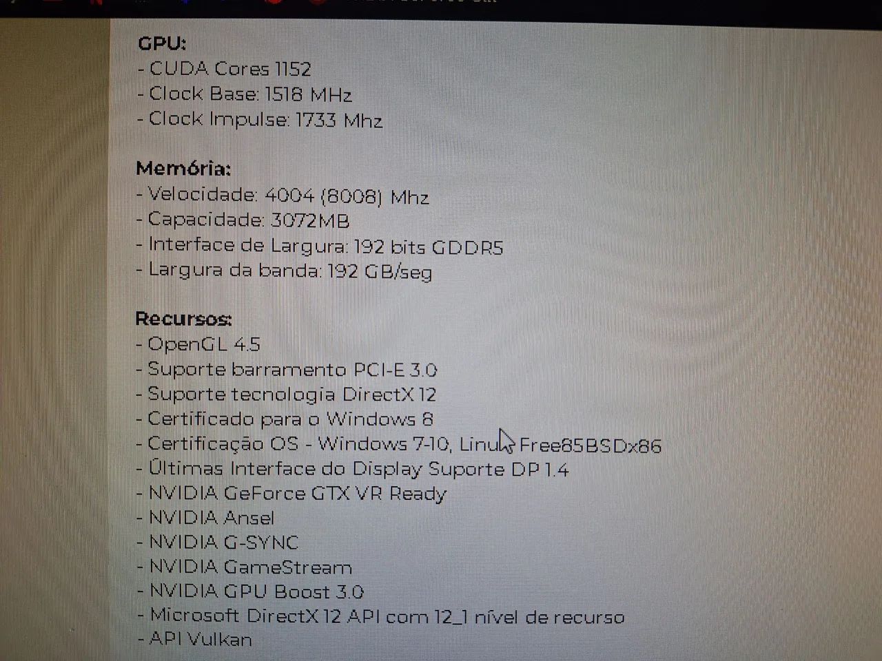 Placa de Vídeo Galax GTX 1060 3GB OC - Foto 3