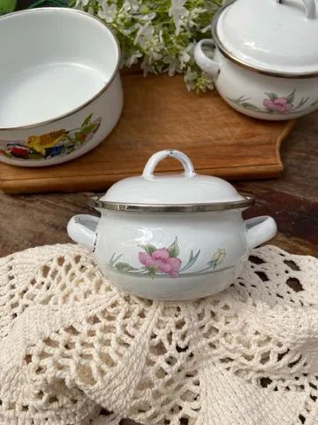 Kit Panelinhas e Tijela Esmaltados 