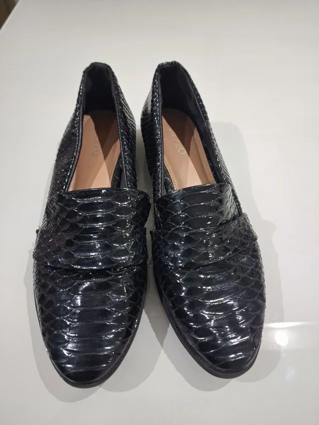 Mocassim preto Arezzo Cal ados Asa Sul Bras lia 1275276155 OLX